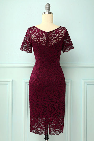 Burgundy Bodycon Dress